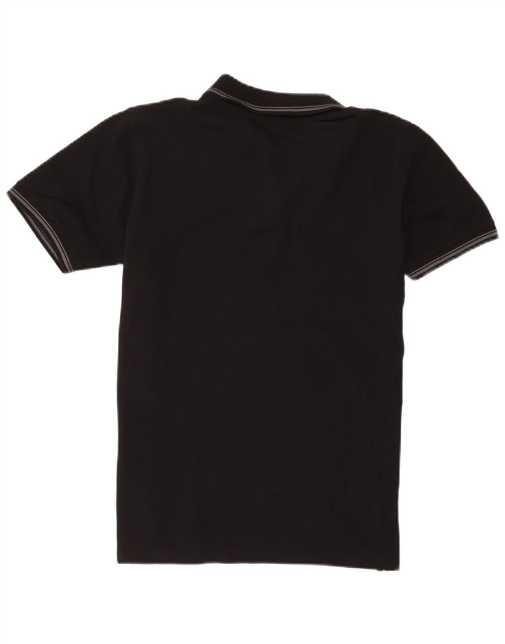 Polo da uomo Carrera in cotone nero medio