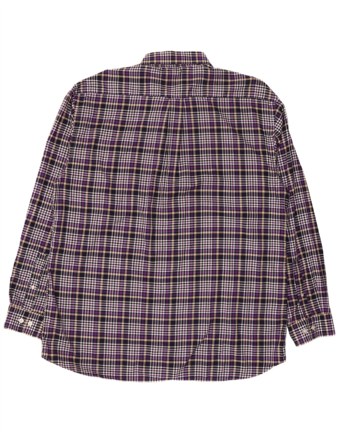 GANT Camicia da uomo in flanella vestibilità regolare XL Viola a quadri in cotone