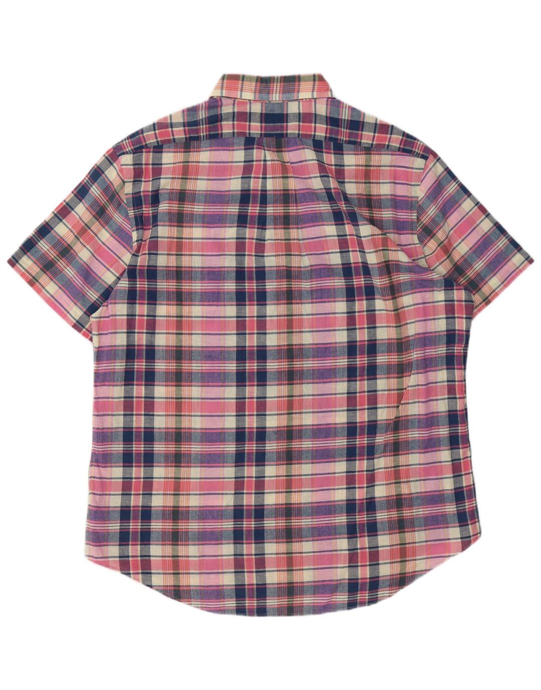 Camicia a maniche corte da uomo Ralph Lauren grande cotone a quadri multicolore
