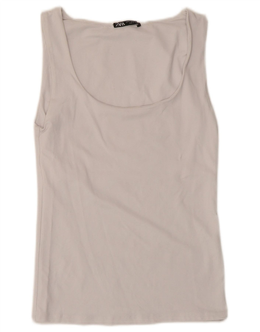 Canottiera Zara da donna UK 8 Small bianca in poliammide