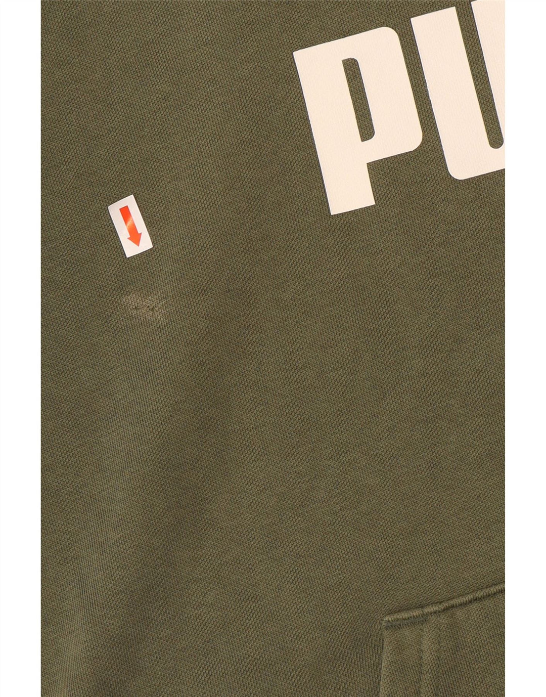 Felpa con cappuccio grafica da uomo Puma, cotone medio kaki