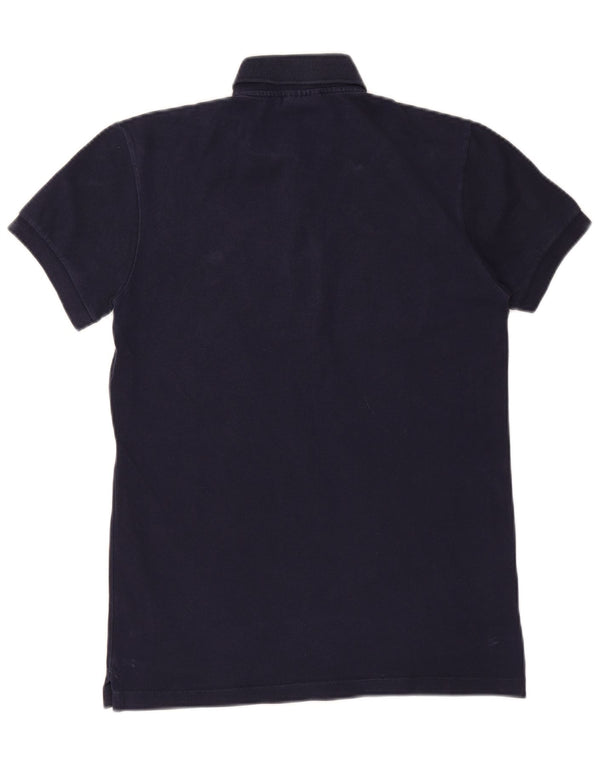 Polo da uomo slim fit Lacoste taglia 3 piccola in cotone blu navy