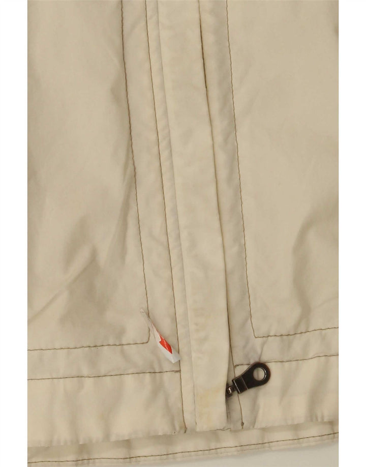 Bomber con cappuccio da donna Murphy & Nye UK 10 piccolo cotone bianco sporco