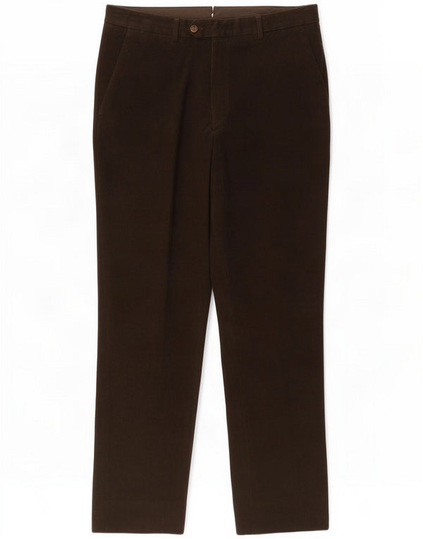 Pantaloni da abito dritti da uomo Massimo Dutti EU 44 Large W34 L33 Marrone