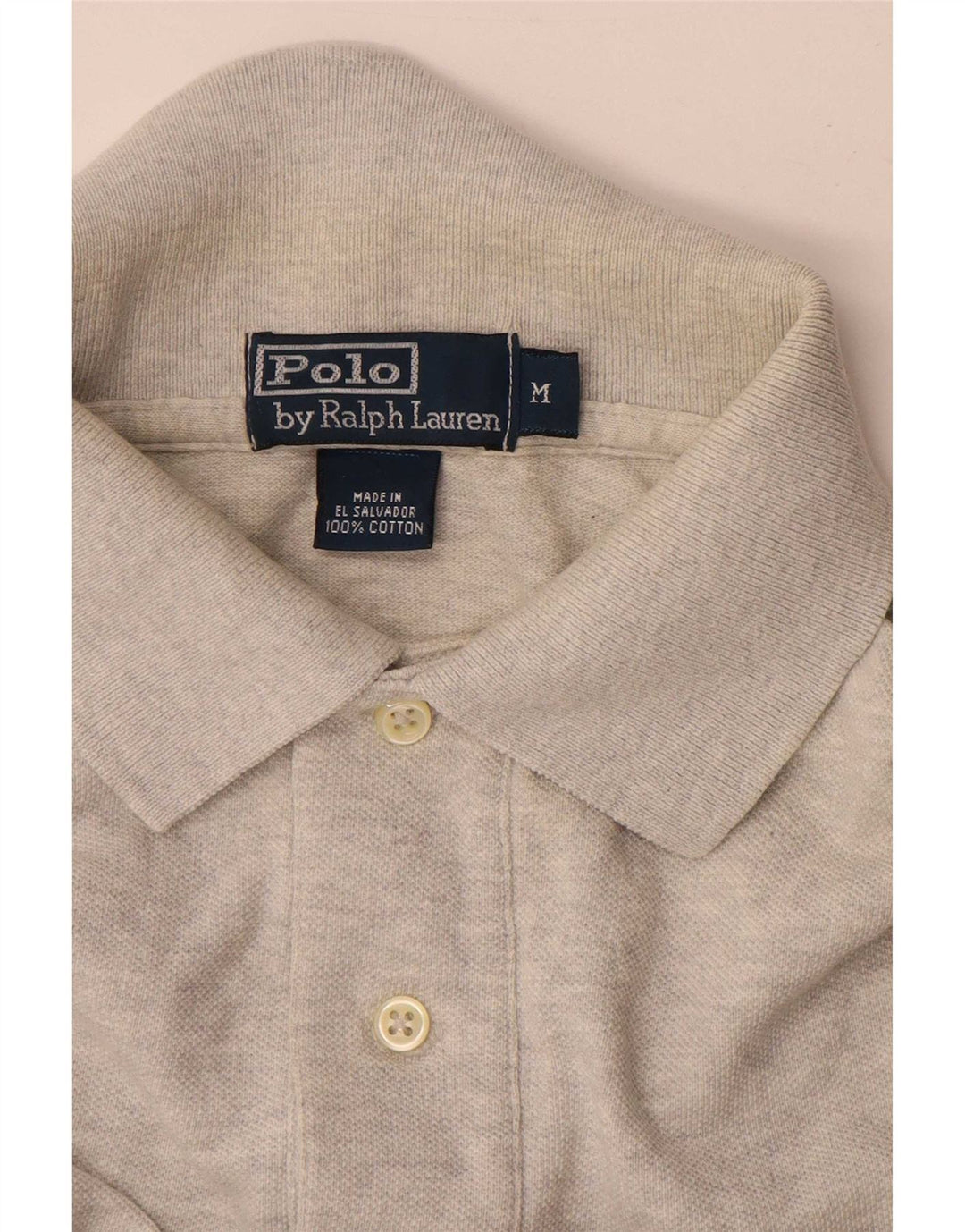 Polo Ralph Lauren da uomo in cotone grigio medio