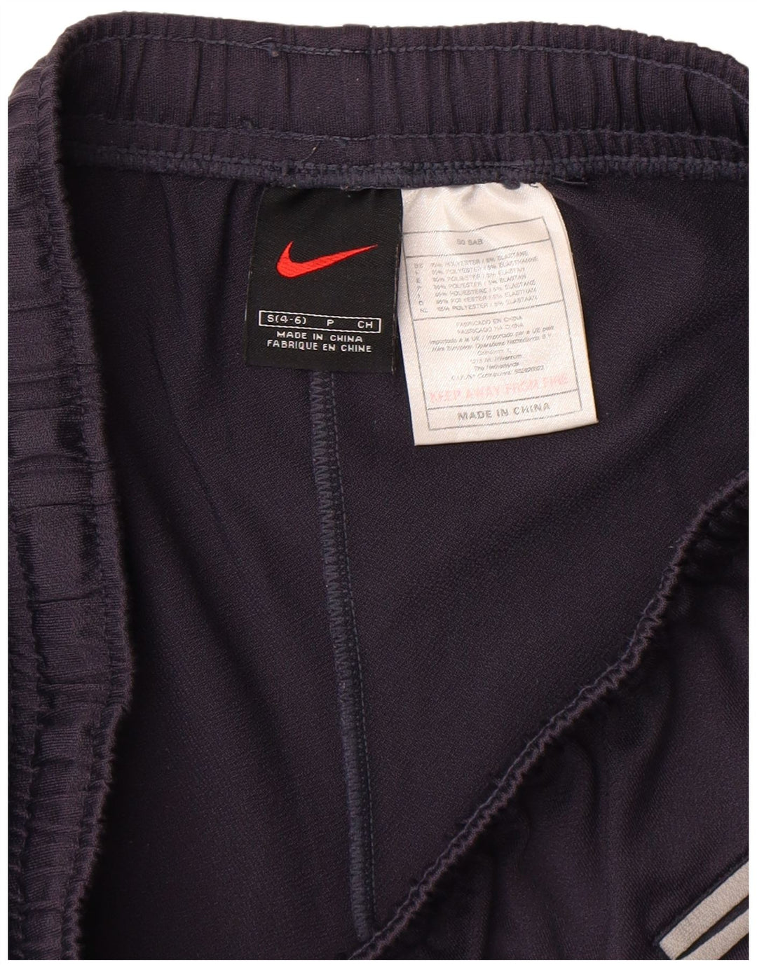 Pantaloncini sportivi Nike da donna US 4/6 Small blu navy in poliestere