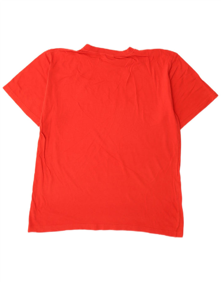 T-shirt grafica da uomo Fila Top XL in cotone rosso