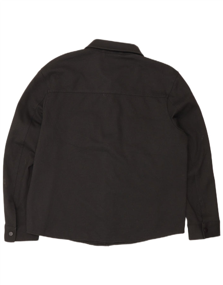 Camicia overshirt da uomo Zara XL poliestere nero