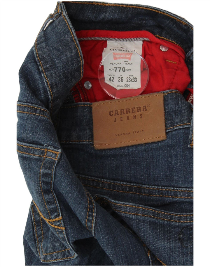 Jeans dritti da donna CARRERA IT 42 medio W28 L33 blu cotone