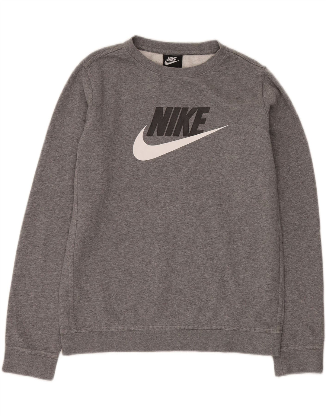 Felpa con grafica NIKE per ragazzi 13-14 anni XL grigio chiazzato