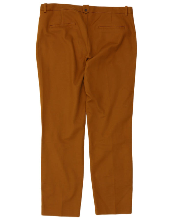 Zara Womens Slim Chino Trousers EU 40 Medium W30 L28 Brown