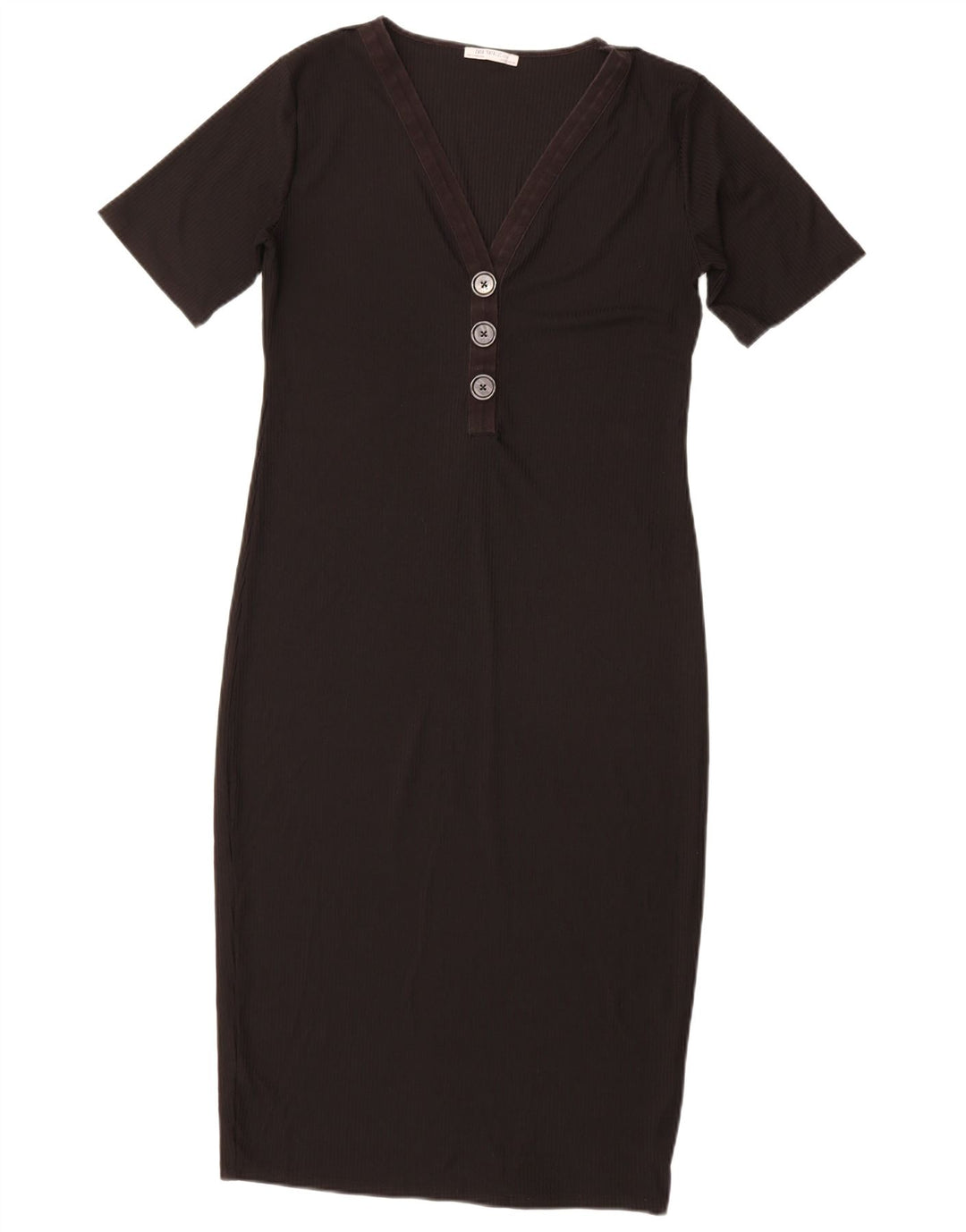Abito tubino Zara Trafaluc da donna UK 14 grande poliestere nero