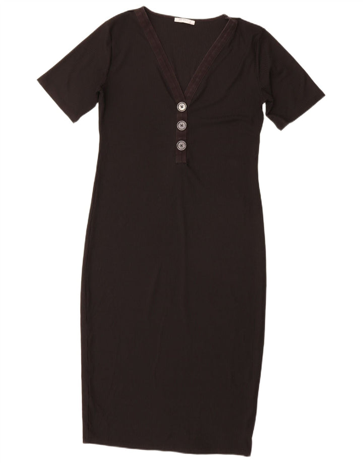 Abito tubino Zara Trafaluc da donna UK 14 grande poliestere nero