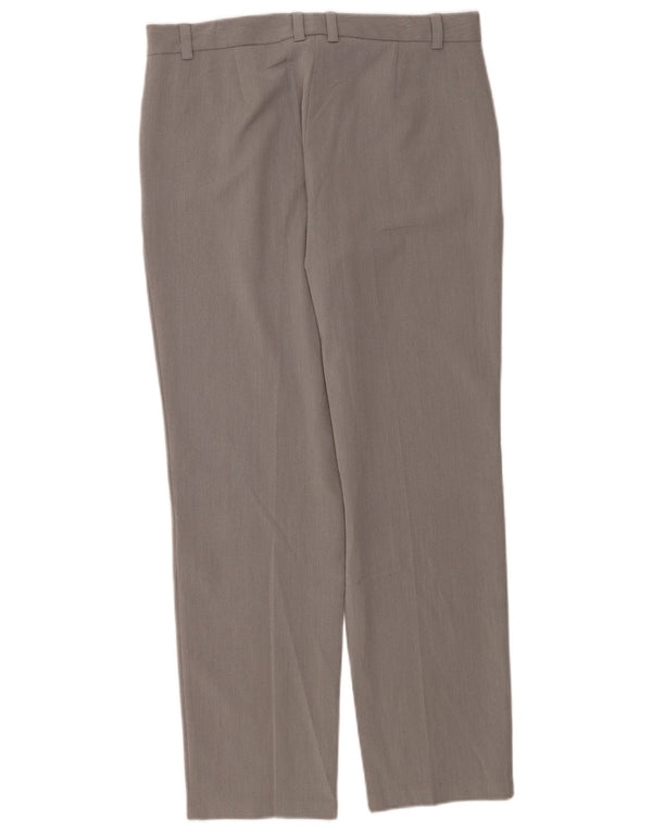 Pantaloni casual dritti da donna Marks & Spencer UK 12 Medium W32 L30 Grigio