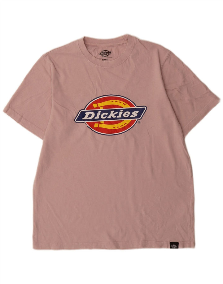 T-shirt grafica da uomo Dickies Top piccola in cotone rosa
