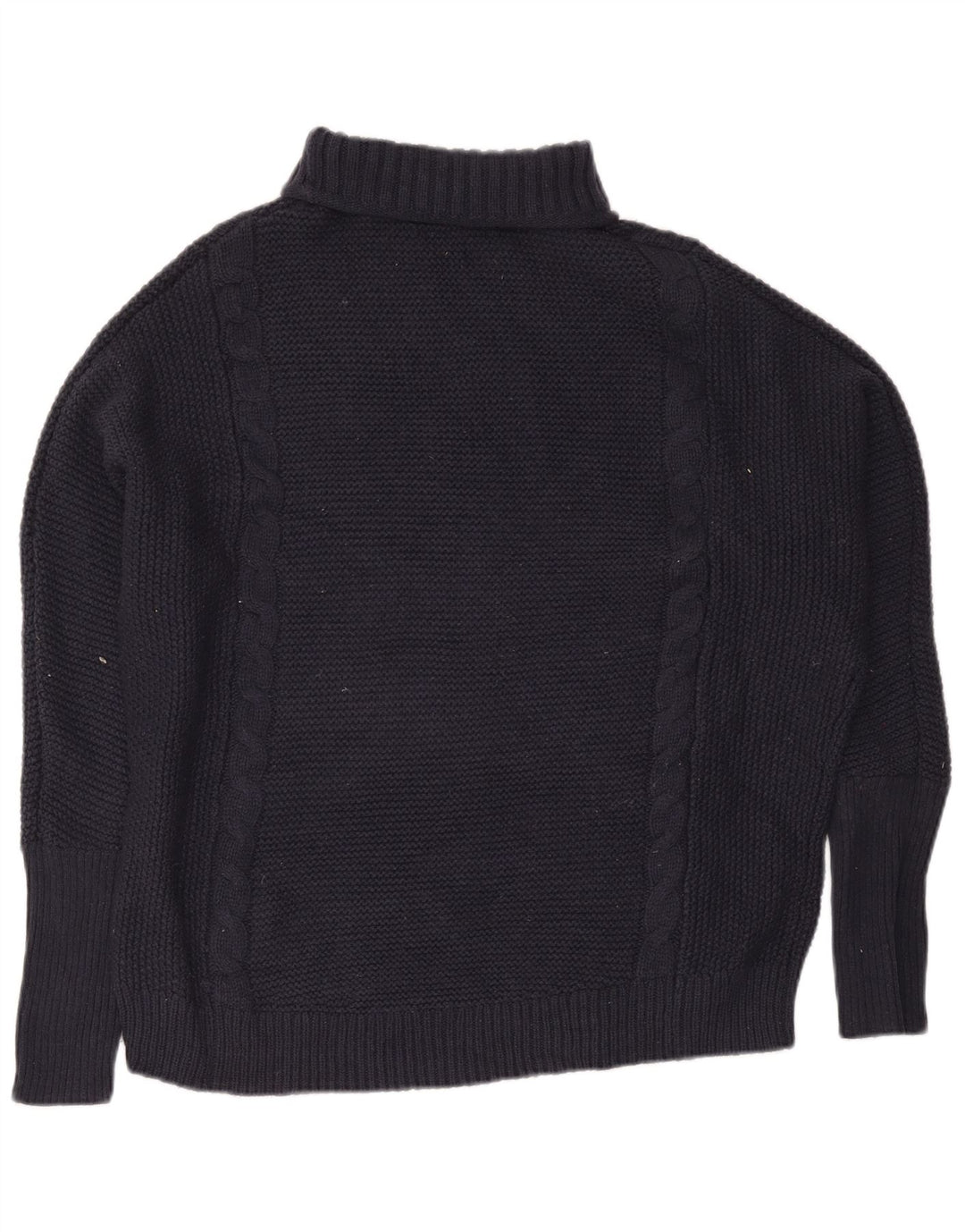 Maglione maglione oversize da donna Gap con collo alto UK 16 Large in nylon blu navy