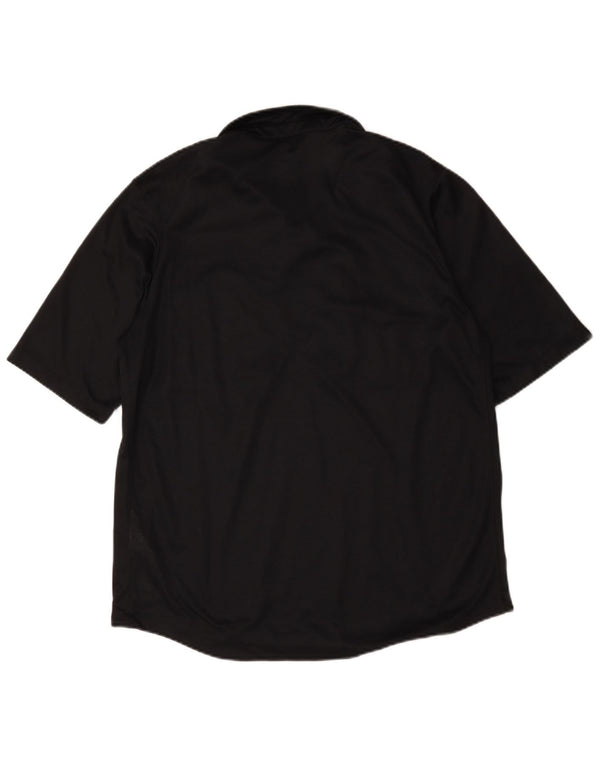 Polo Nike da uomo Dri Fit grande in cotone nero