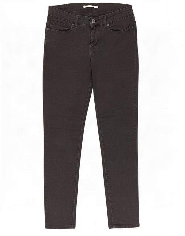 Levi's Uomo 711 Jeans Skinny W30 L32 Cotone Nero