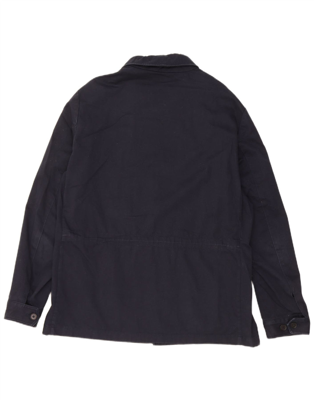 Giacca da uomo Massimo Dutti UK 40 Large in cotone blu navy