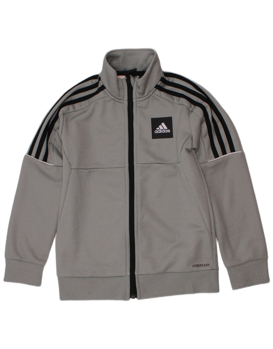 Giacca da tuta Adidas Aeroready da ragazzo 7-8 anni in poliestere grigio