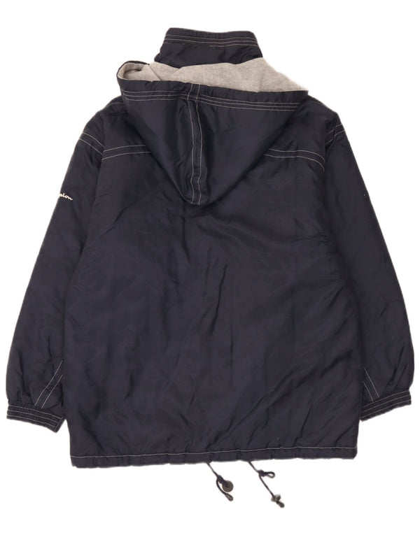 Giacca a vento vestibilità ampia con cappuccio da uomo Champion UK 36 Small Blu Navy