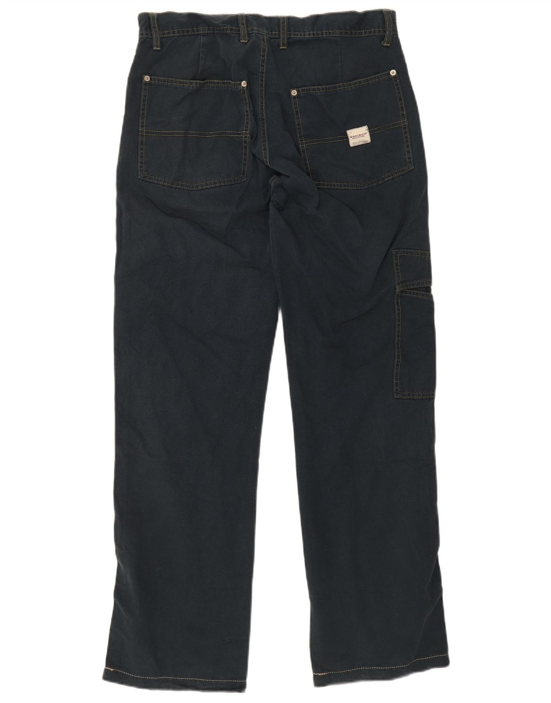 Jeans dritti da uomo Woolrich W32 L32 cotone blu navy