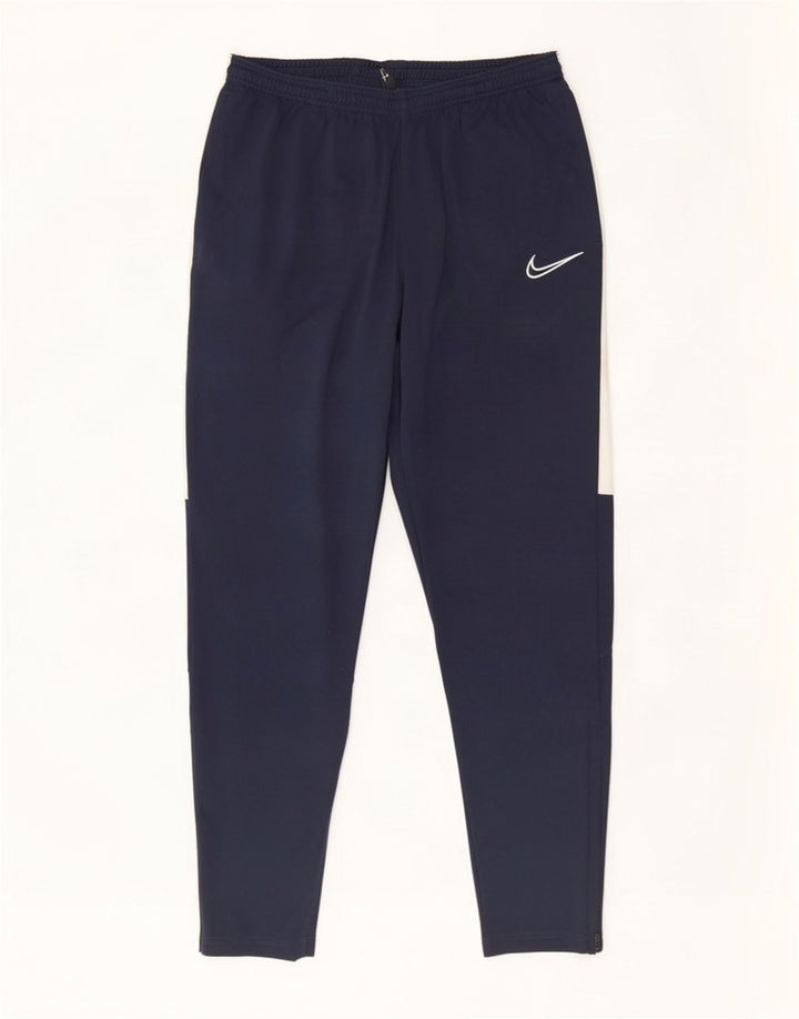 Pantaloni da tuta Nike Dri Fit da uomo, poliestere color block medio blu navy