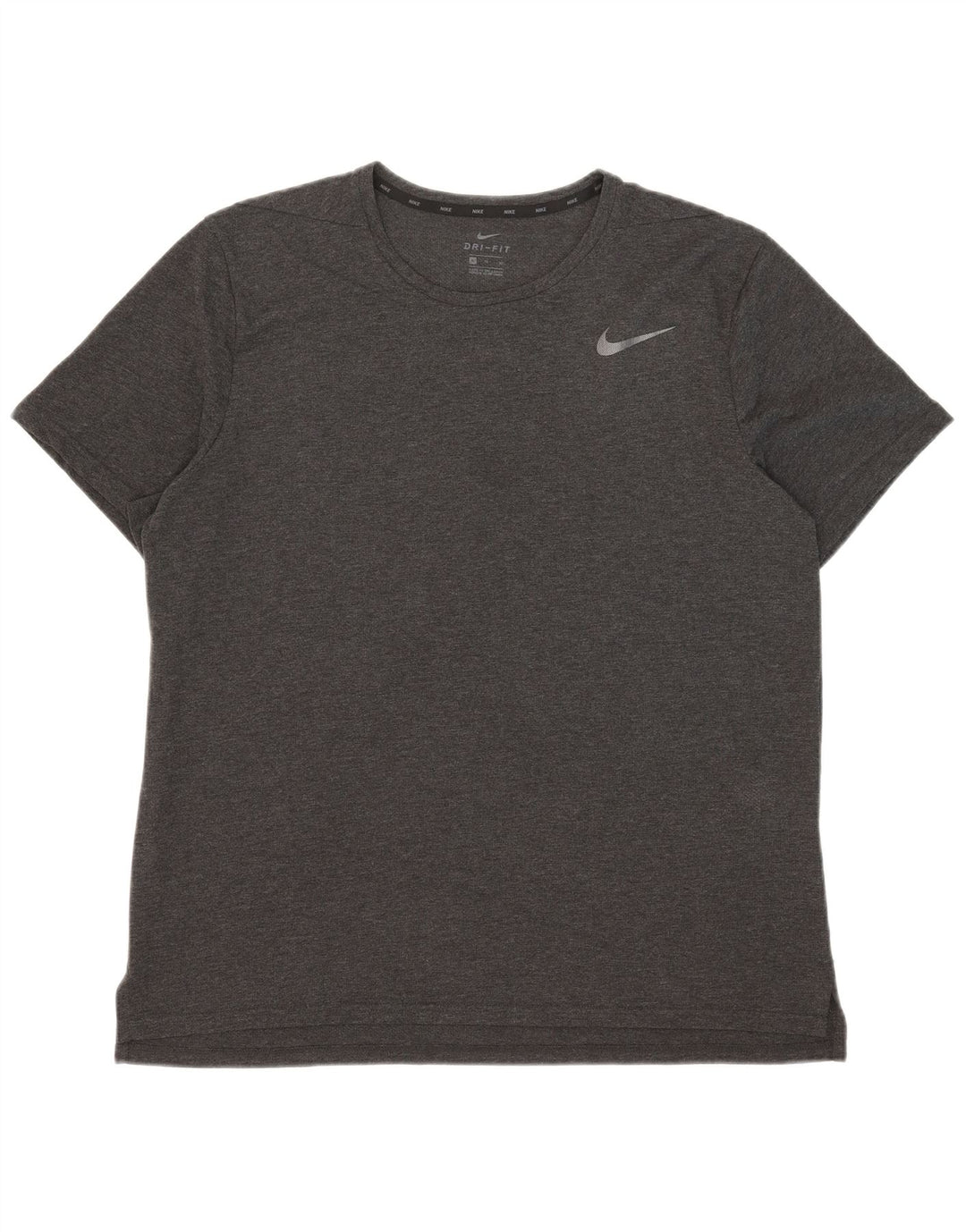 T-shirt Nike Dri Fit da uomo Top XL in poliestere grigio