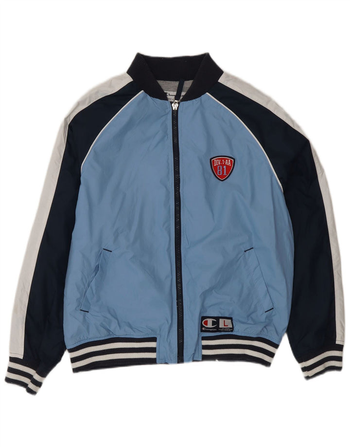Giacca da tuta da ragazzo CHAMPION 11-12 anni Large Blue Colourblock