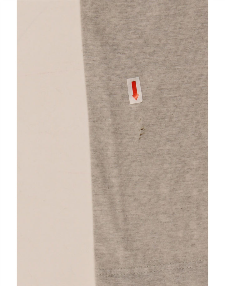 T-shirt grafica da uomo Asics, taglia grande, in cotone grigio