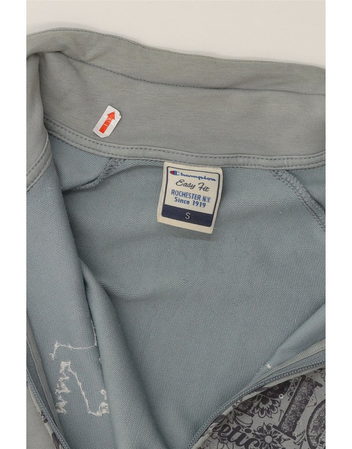 CHAMPION Womens Easy Fit Oversized Tracksuit Top Jacket UK 10 Small Grey Vintage Champion and Second-Hand Champion from Messina Hembry 