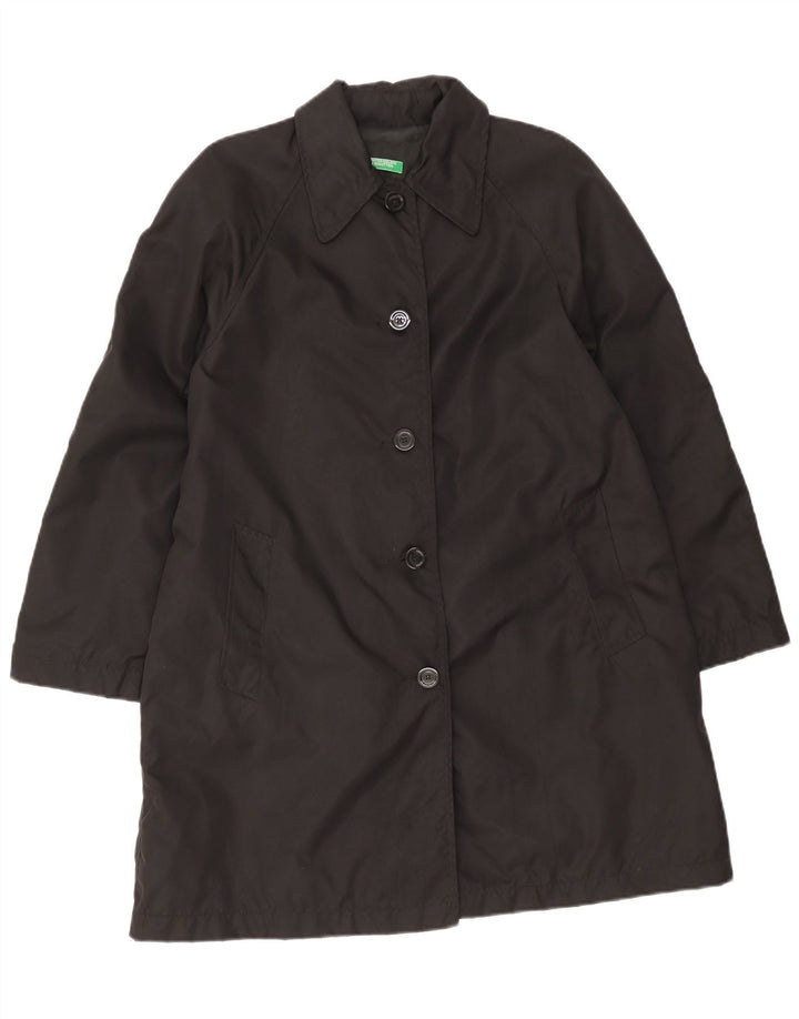 Cappotto oversize da donna Benetton UK 10 Small Nero in poliammide