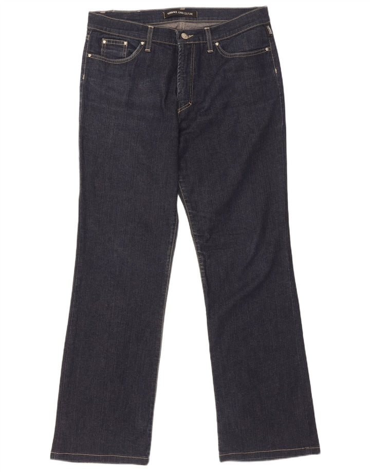 Versace Jeans dritti da uomo Ittierre W34 L30 cotone blu navy