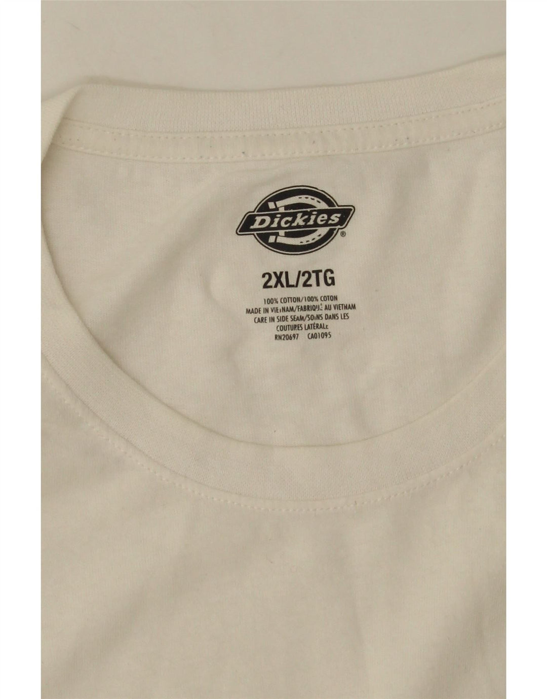 T-shirt grafica da uomo Dickies Top 2XL cotone bianco