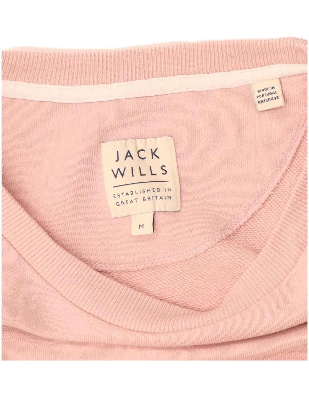 JACK WILLS Felpa grafica da uomo Maglione cotone rosa medio