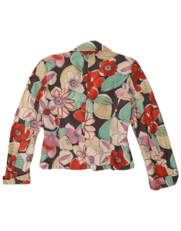 Giacca blazer da donna a 2 bottoni Gaudi EU 40 medio multicolore floreale