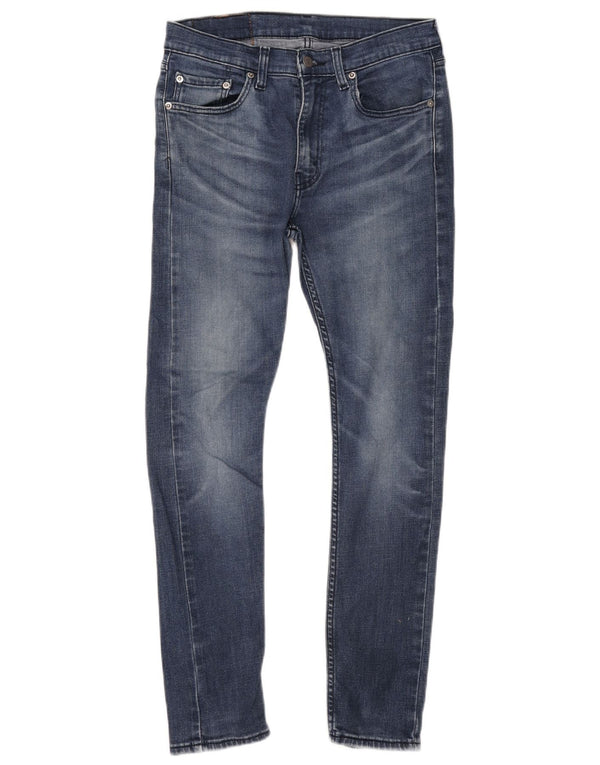 Levi's Uomo 519 Hi-Ball Skinny Jeans W32 L29 Cotone Blu