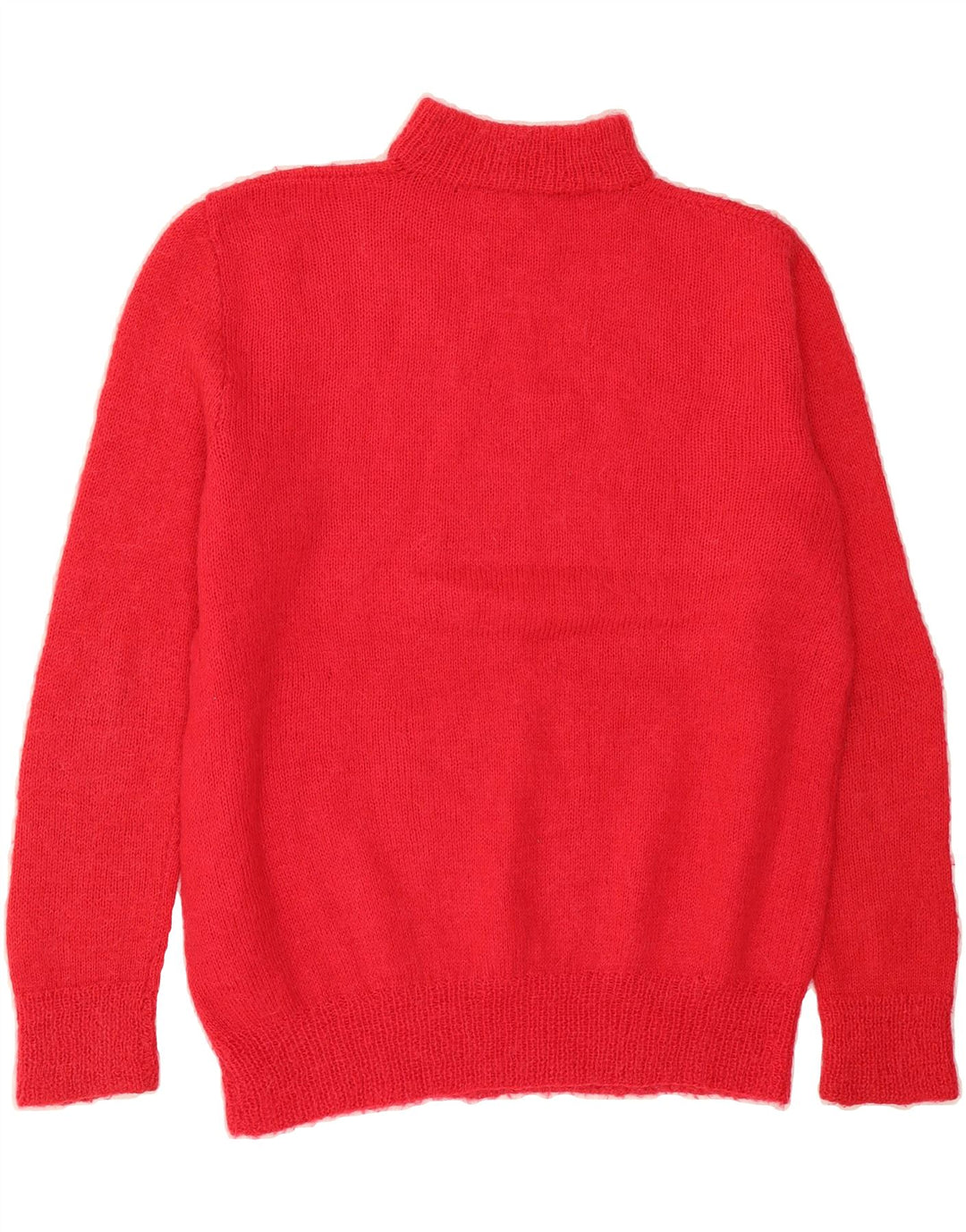 VINTAGE Womens Turtle Neck Jumper Sweater UK 12 Medium Red Vintage Vintage and Second-Hand Vintage from Messina Hembry 