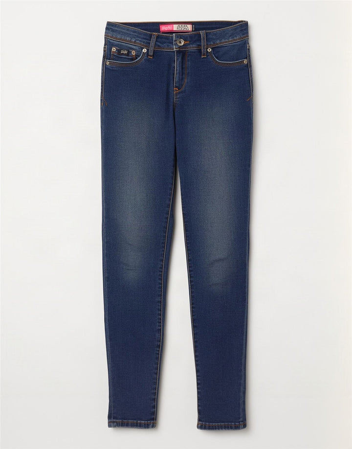 Jeans Superdry Alexia Jeggings da donna W26 L30 cotone blu