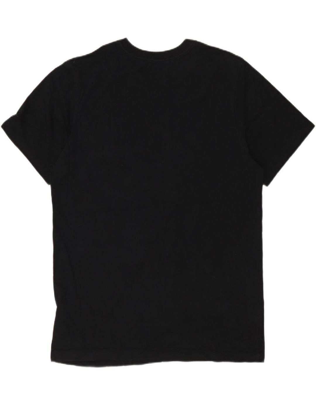 T-shirt grafica Nike Swoosh da uomo in cotone medio nero