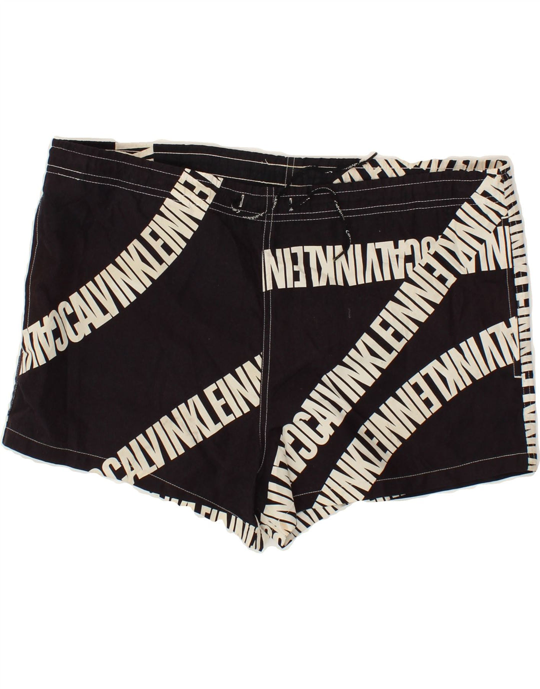 CALVIN KLEIN Pantaloncini da bagno con grafica da uomo Poliestere nero medio