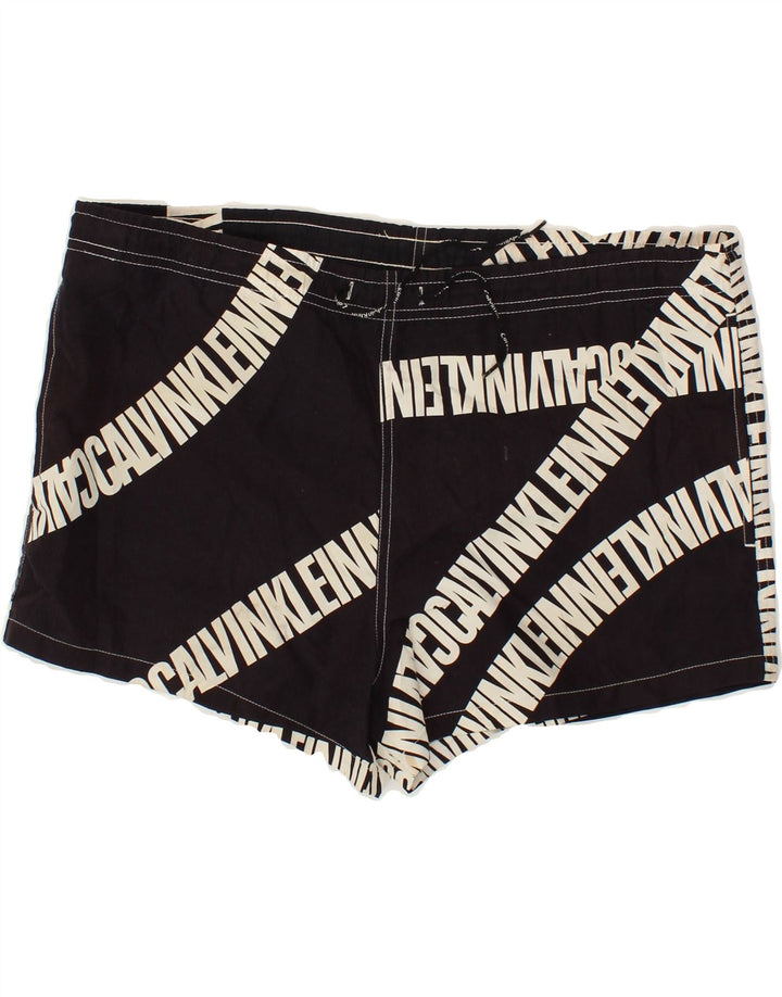 CALVIN KLEIN Pantaloncini da bagno con grafica da uomo Poliestere nero medio