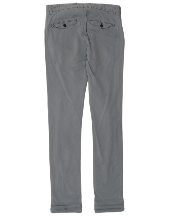 Pantaloni chino slim da uomo Zara EU 38 Small W30 L33 Grigio