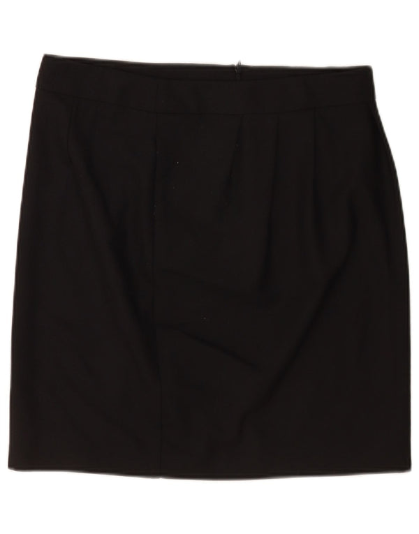 Minigonna da donna Moschino UK 12 media W30 poliestere nero