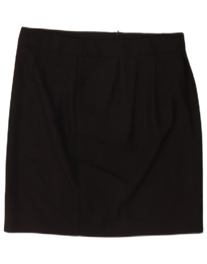Minigonna da donna Moschino UK 12 media W30 poliestere nero