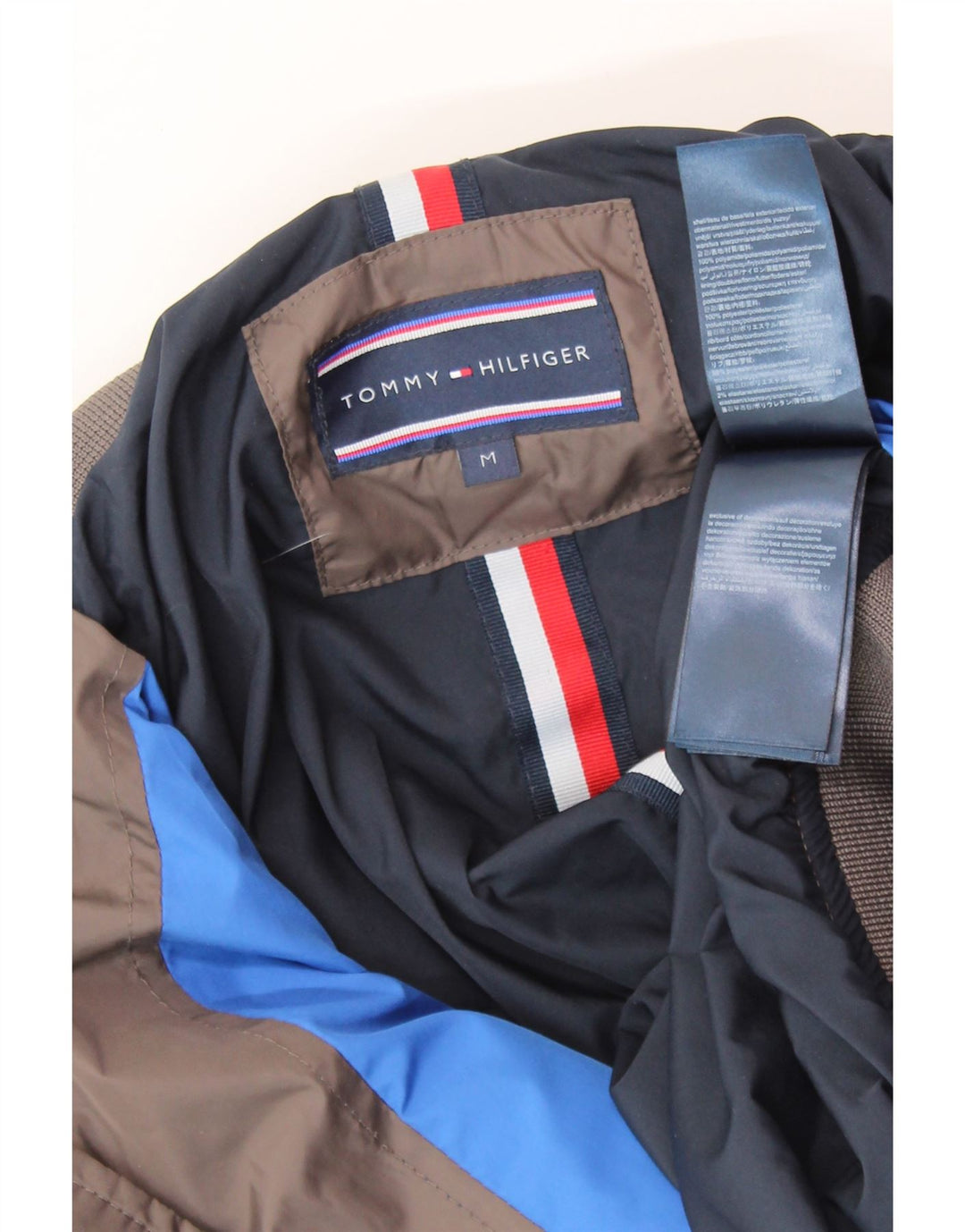 TOMMY HILFIGER Giubbotto bomber da uomo UK 38 Poliammide marrone medio