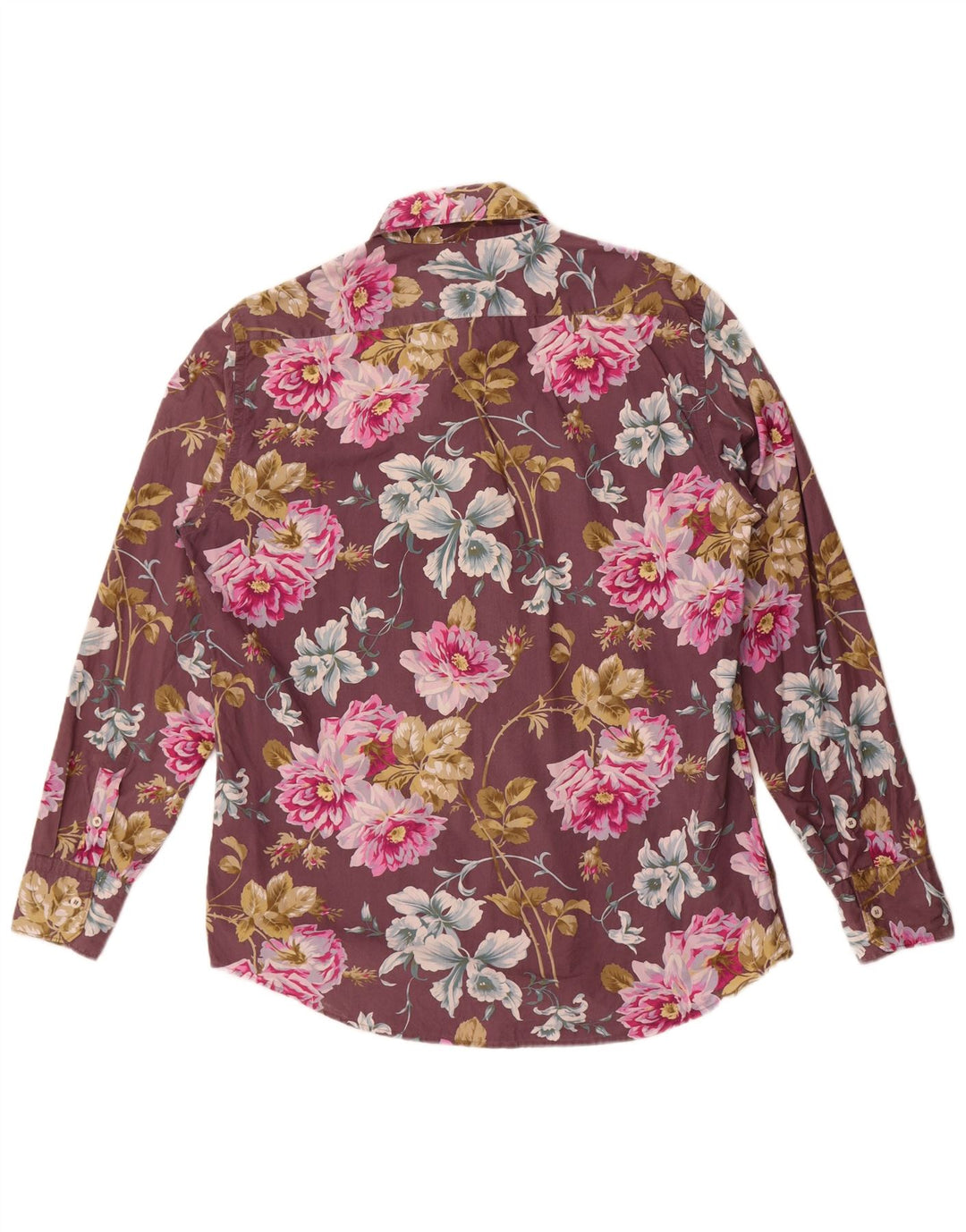 Camicia da uomo Coast XL in cotone floreale bordeaux