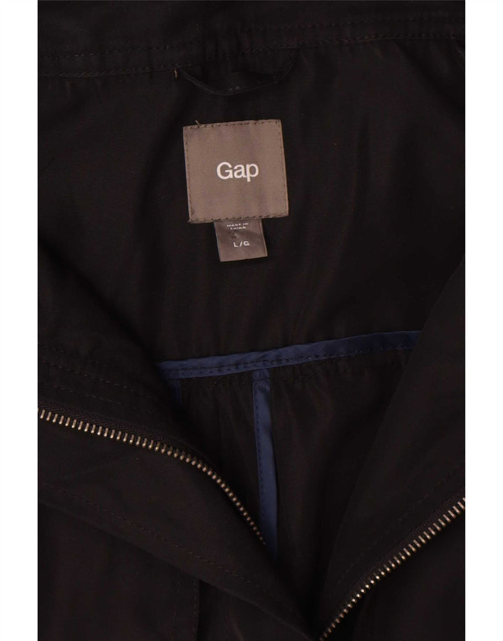 Gap Parka oversize da donna con cappuccio UK 16 Large Nero Poliestere