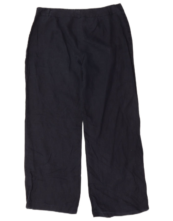 Pantaloni casual da donna Marks & Spencer UK 12 medi W32 L28 Blu navy