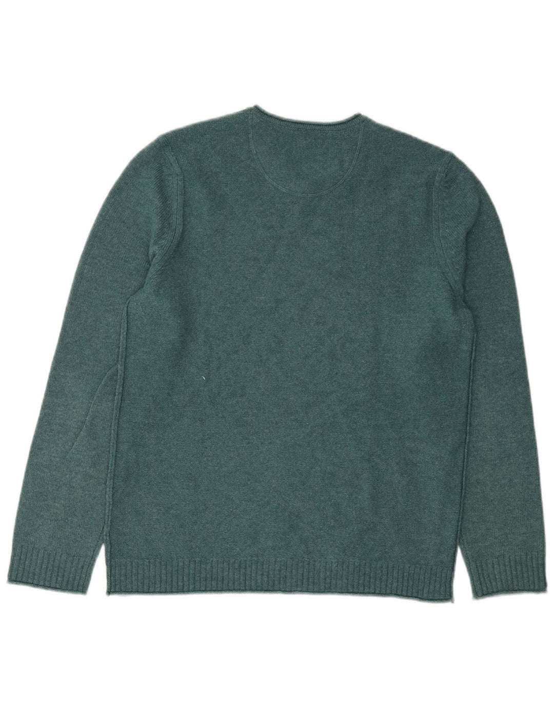 Maglione da uomo con scollo a V di White Stuff Lana d'agnello verde medio